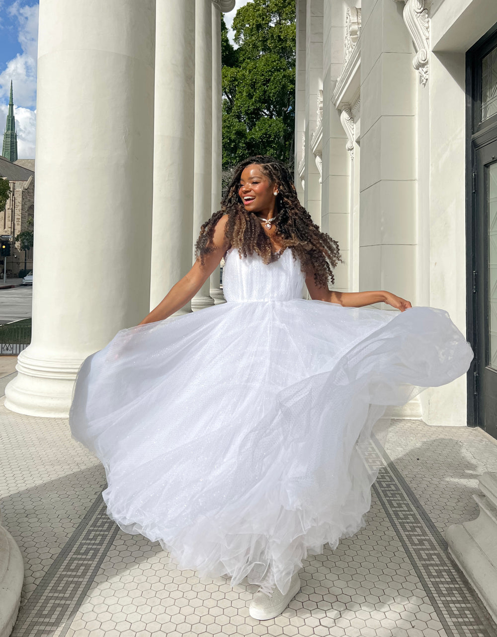 BRIDE VIBES TULLE DRESS WHITE | RE:LUV - Image 10