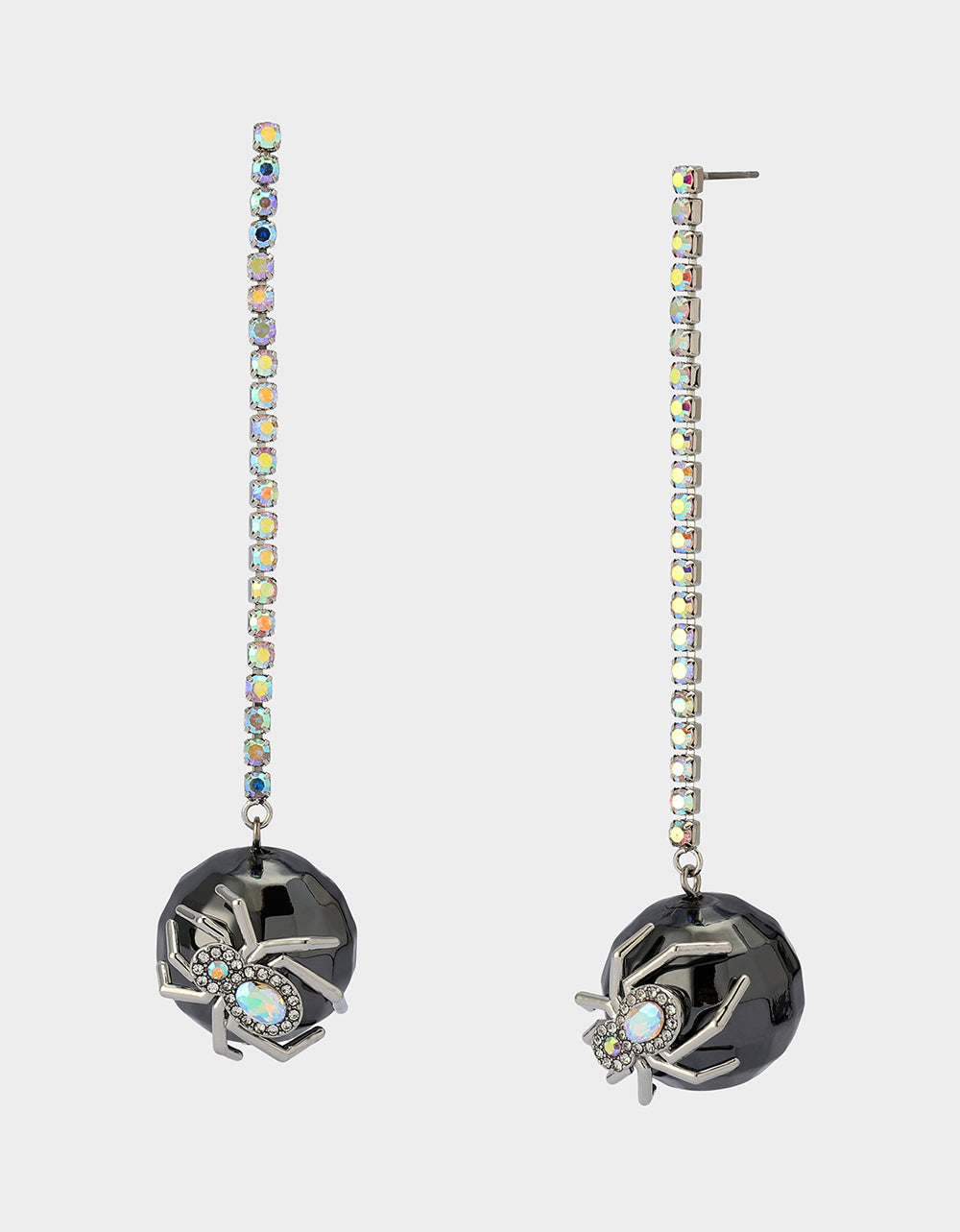 DISCO BALL SPIDER EARRINGS CRYSTAL