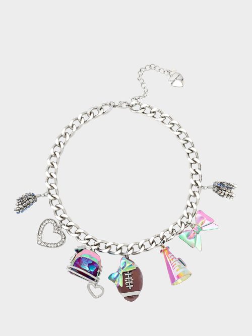 FOOTBALL CHARM NECKLACE MULTI