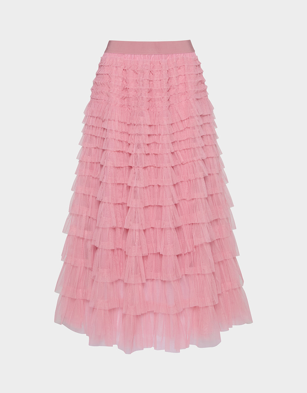 COLETTE TULLE MAXI SKIRT PINK - Image 5