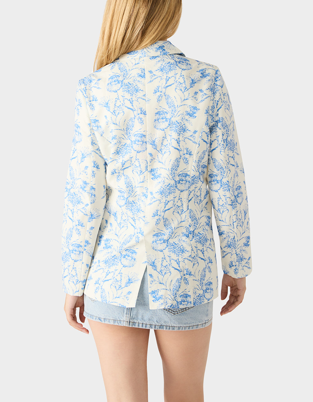BOYFRIEND BLUE FLORAL BLAZER BLUE - Image 8