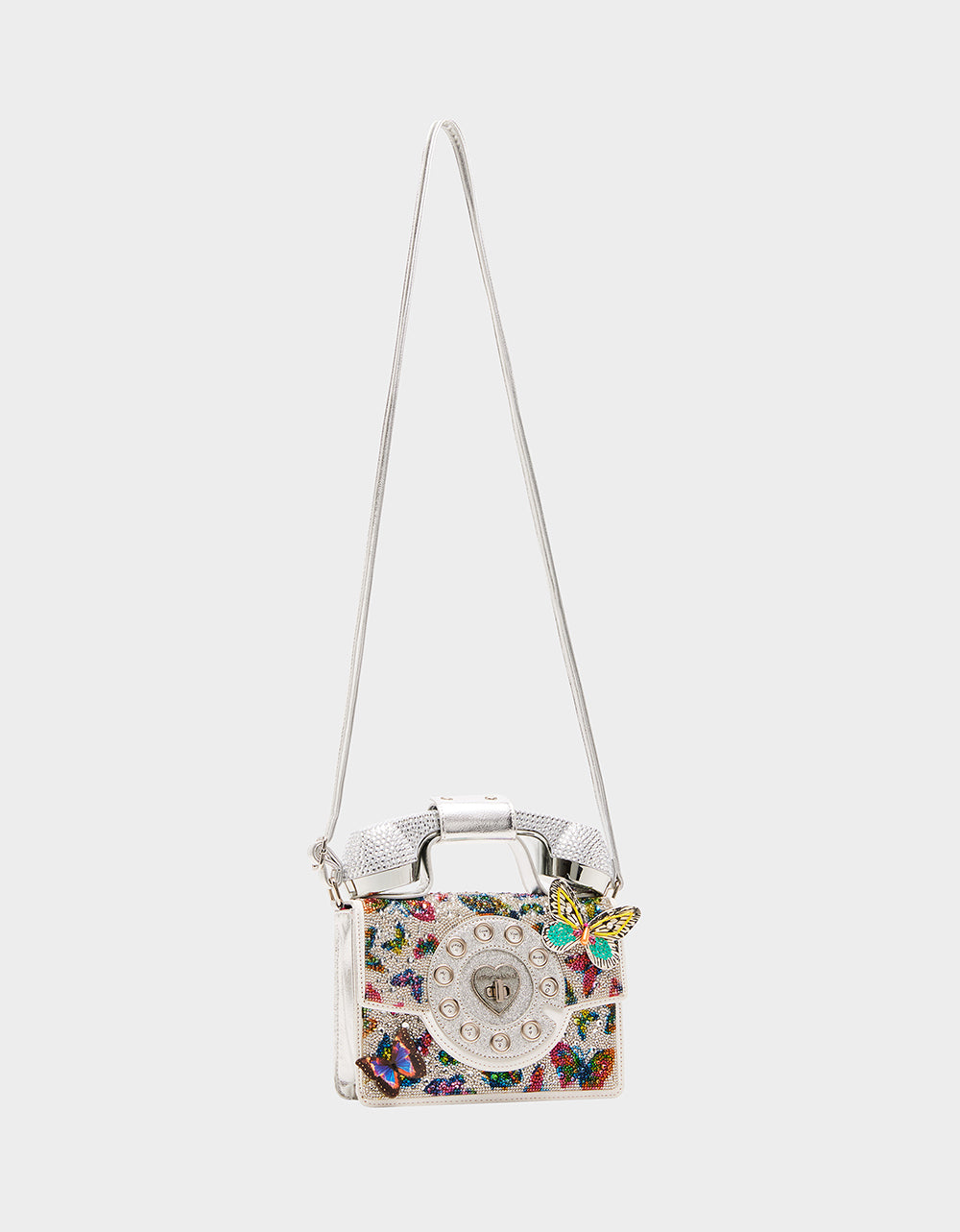 KITSCH BUTTERFLY PHONE BAG SILVER/MULTI - Image 3