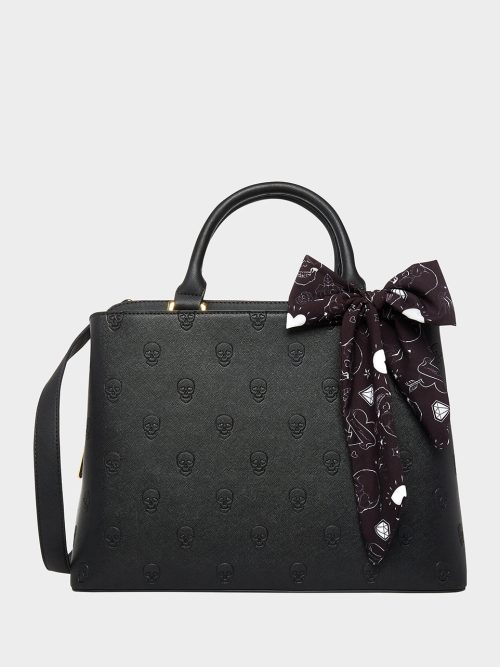 SKULLICIOUS SATCHEL BLACK