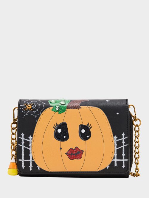 GOURDGOUS WALLET ON CHAIN BLACK MULTI