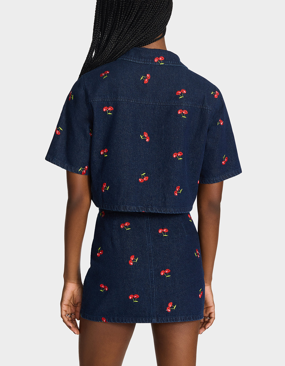 CHERRY ON TOP SHIRT DENIM - Image 4