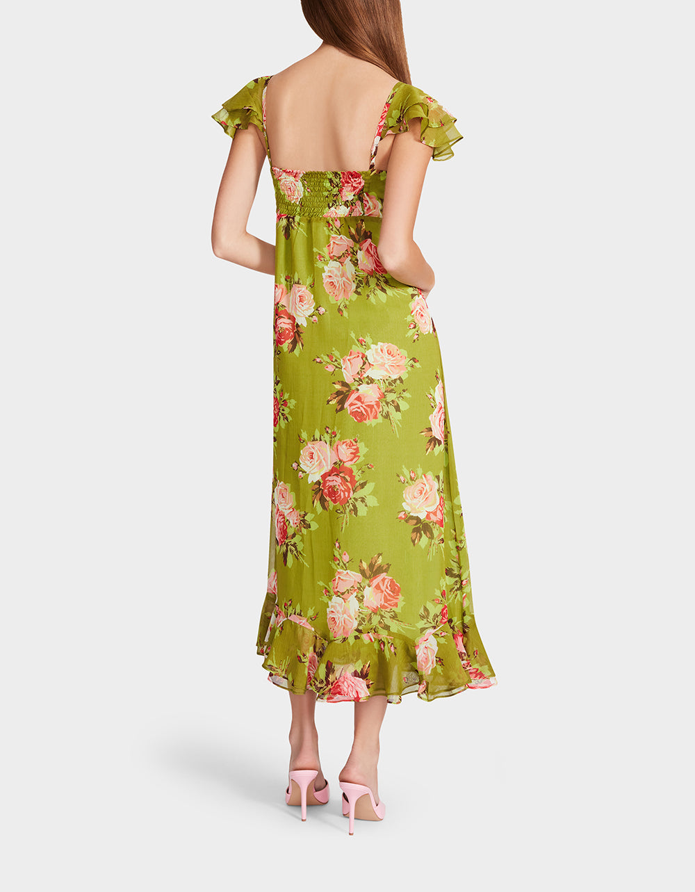 BOUQUET BOUNTY MIDI DRESS GREEN | RE:LUV - Image 4
