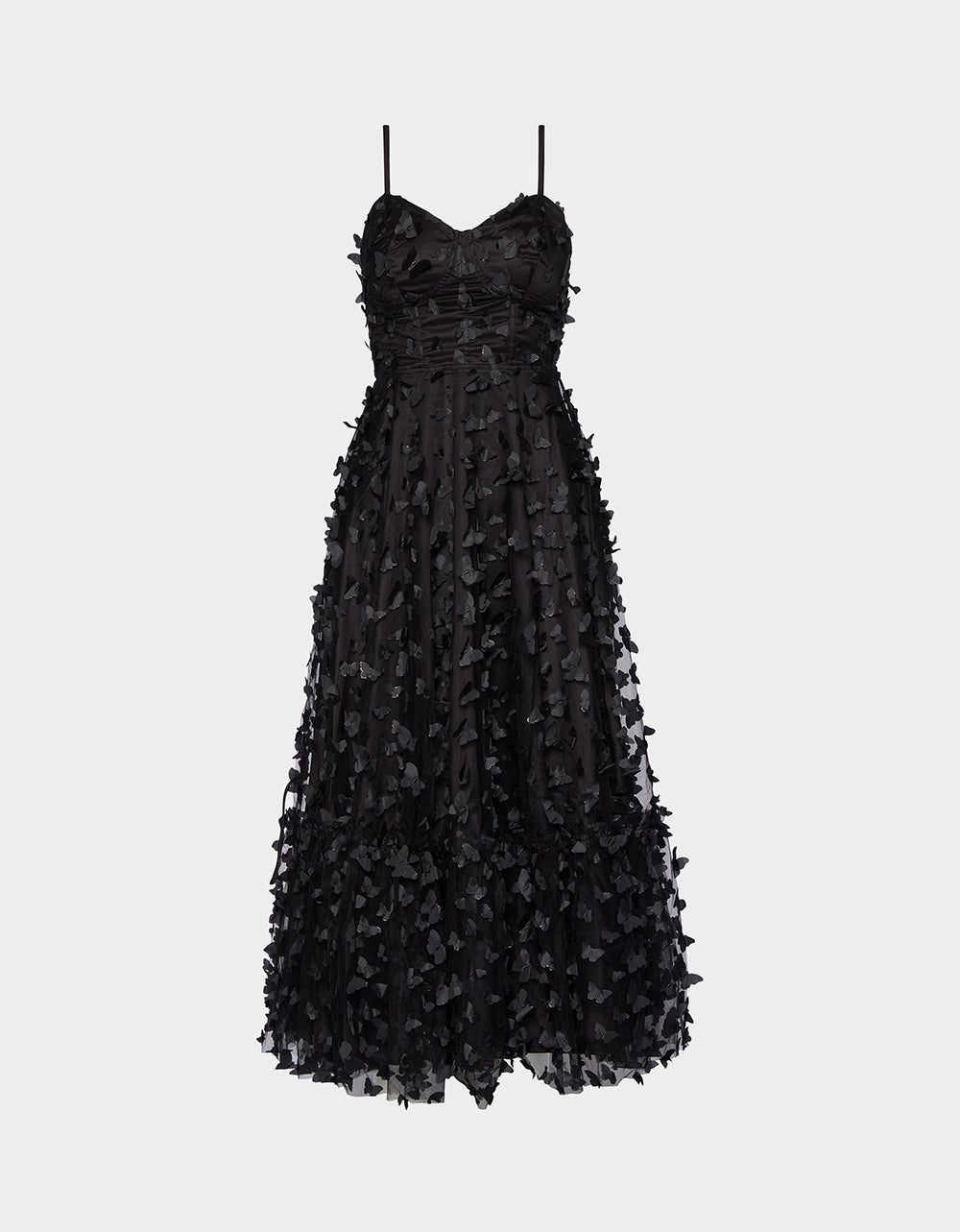 BETSEYS BUTTERFLY MAXI DRESS BLACK - Image 9
