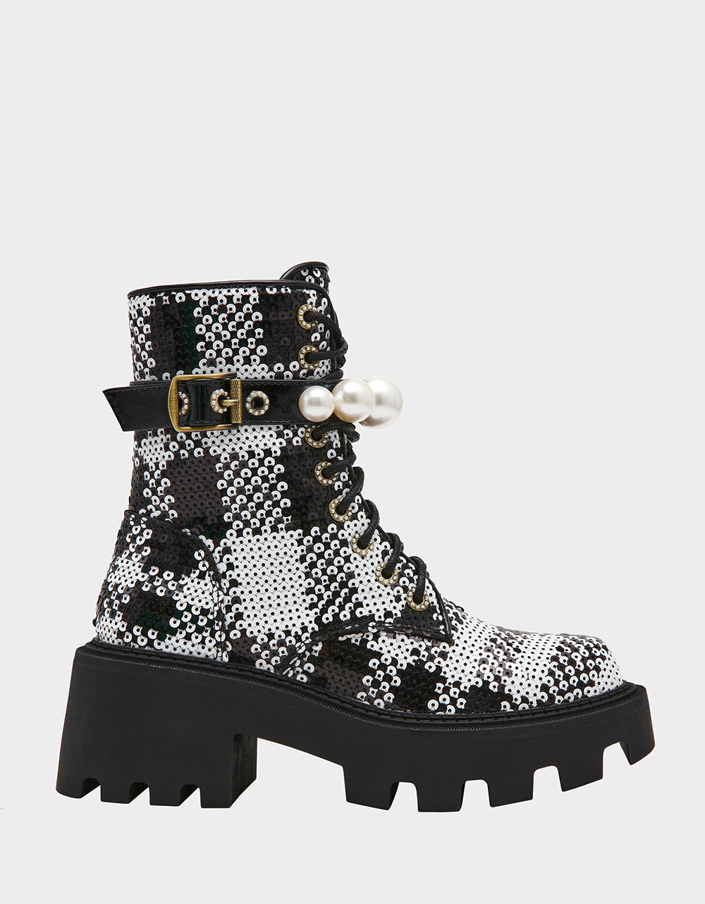 JONNIE BLACK WHITE PLAID