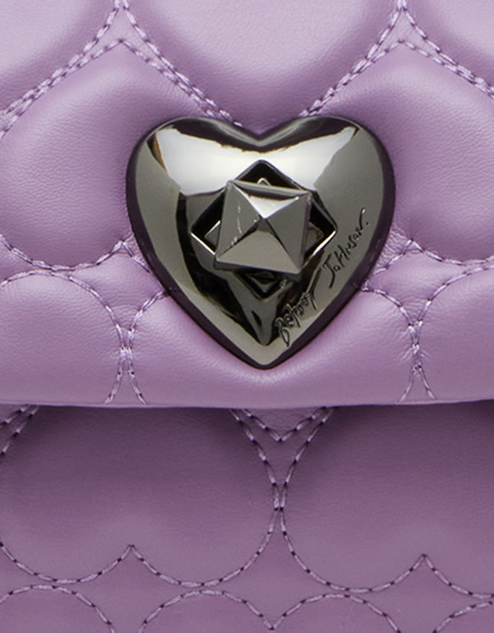 ALWAYS HEART-CORE FLAP SHOULDER BAG LILAC - Image 6