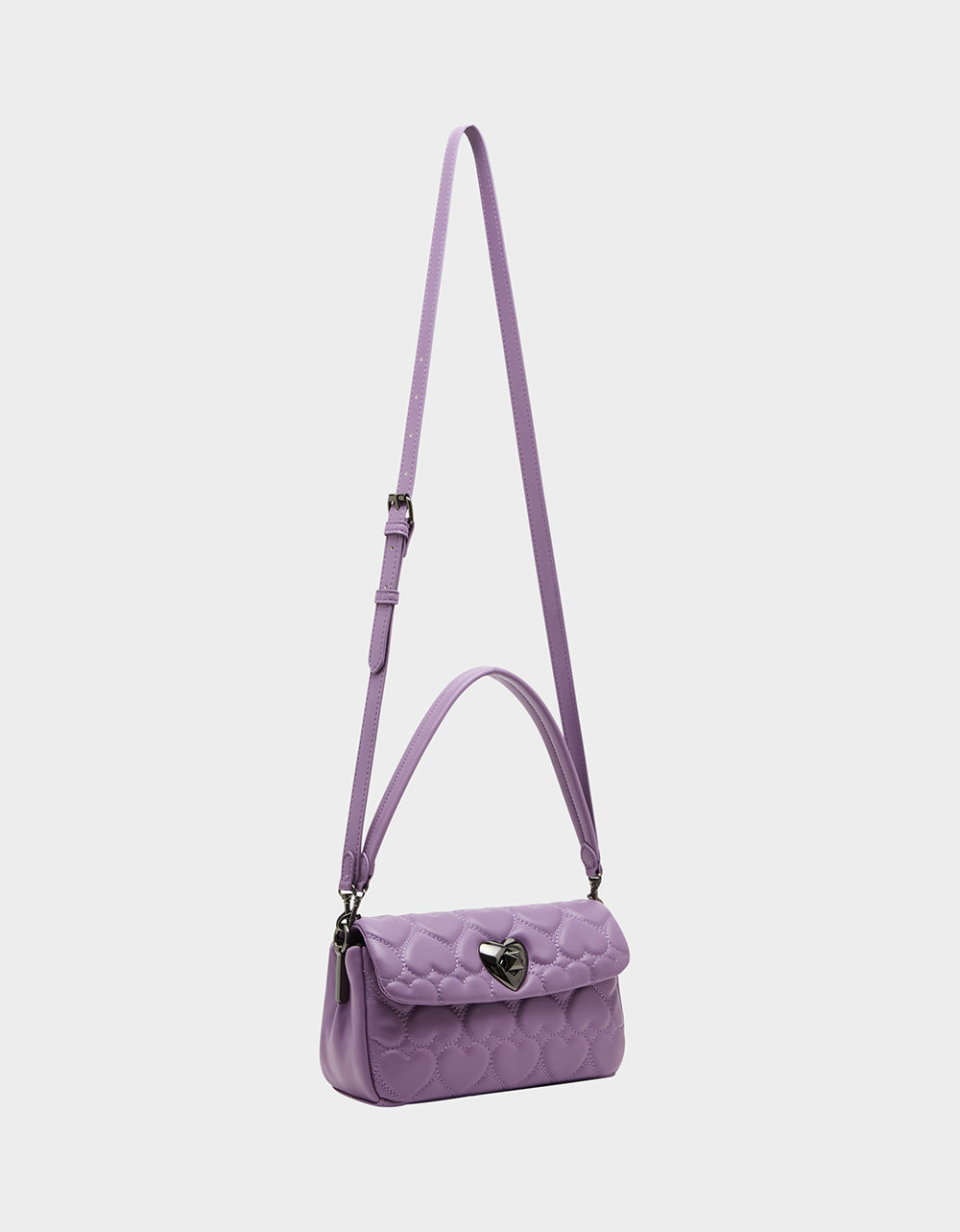 ALWAYS HEART-CORE FLAP SHOULDER BAG LILAC - Image 2